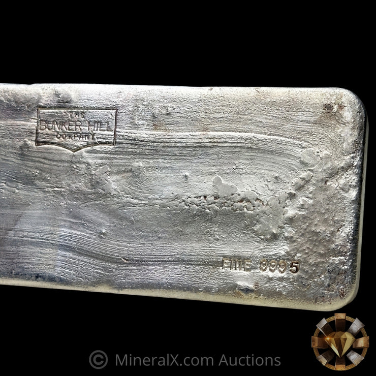 98.50oz The Bunker Hill Company Large Hallmark Variety Vintage Silver Bar