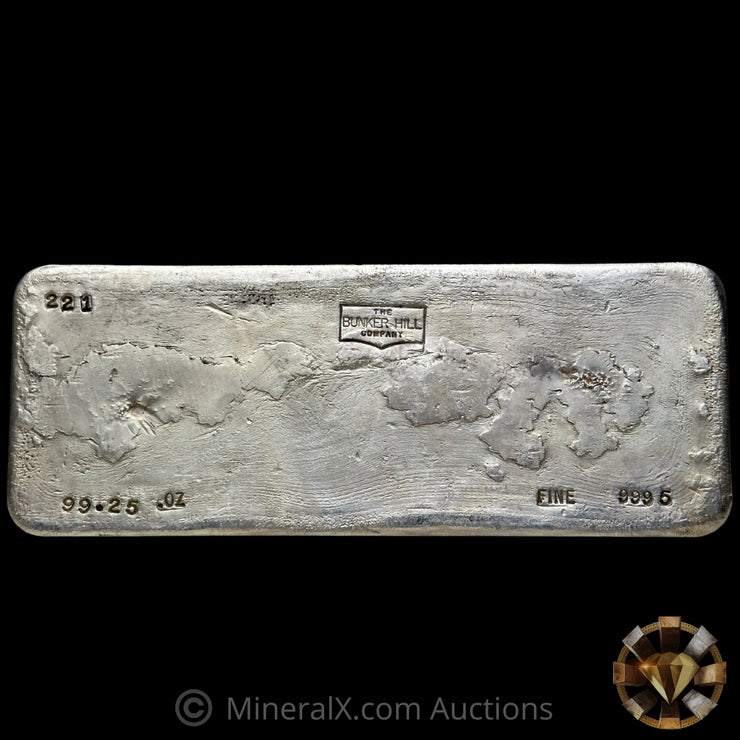 99.25oz The Bunker Hill Company Small Hallmark Variety Vintage Silver Bar