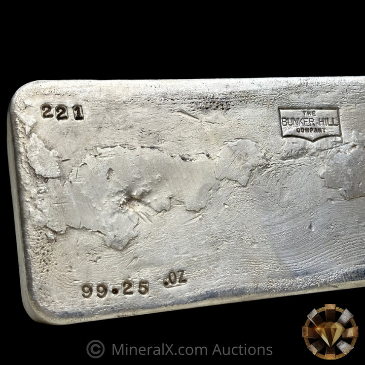99.25oz The Bunker Hill Company Small Hallmark Variety Vintage Silver Bar