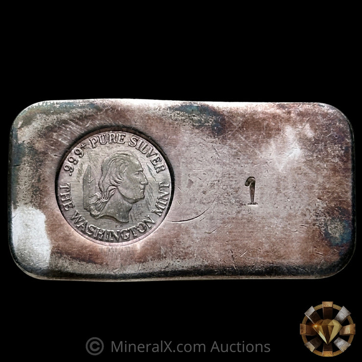 1oz The Washington Mint Vintage Silver Bar