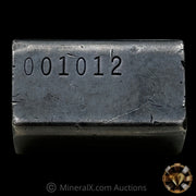 3oz Engelhard E Logo Industrial Extruded Vintage Silver Bar With 1969 Dated Inscription