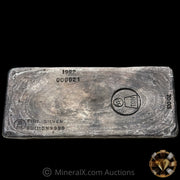 100oz 1982 Harrington Metallurgy Ltd Australia Vintage Silver Bar with Low 2 digit Serial & Unique Reverse Logo Impression