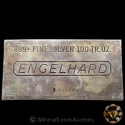 100oz Engelhard Extruded S Prefix Vintage Silver Bar