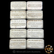 x10 10oz (100oz) Engelhard P Loaf Vintage Silver Bar Lot