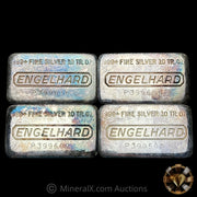 x4 10oz Engelhard P Loaf Vintage Silver Bar