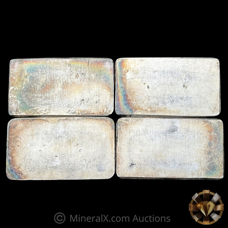 x4 10oz Engelhard P Loaf Vintage Silver Bar