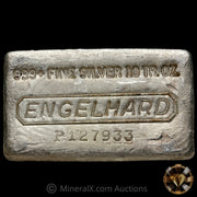 10oz Engelhard Waffleback "Footed P Prefix" Variety Vintage Silver Bar