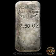 43.50oz Spokane Bullion Inc Vintage Silver Bar