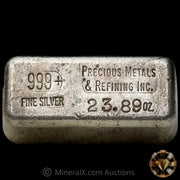 23.89oz Precious Metals & Refining Inc Vintage Silver Bar