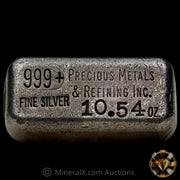 10.54oz Precious Metals & Refining Inc Vintage Silver Bar