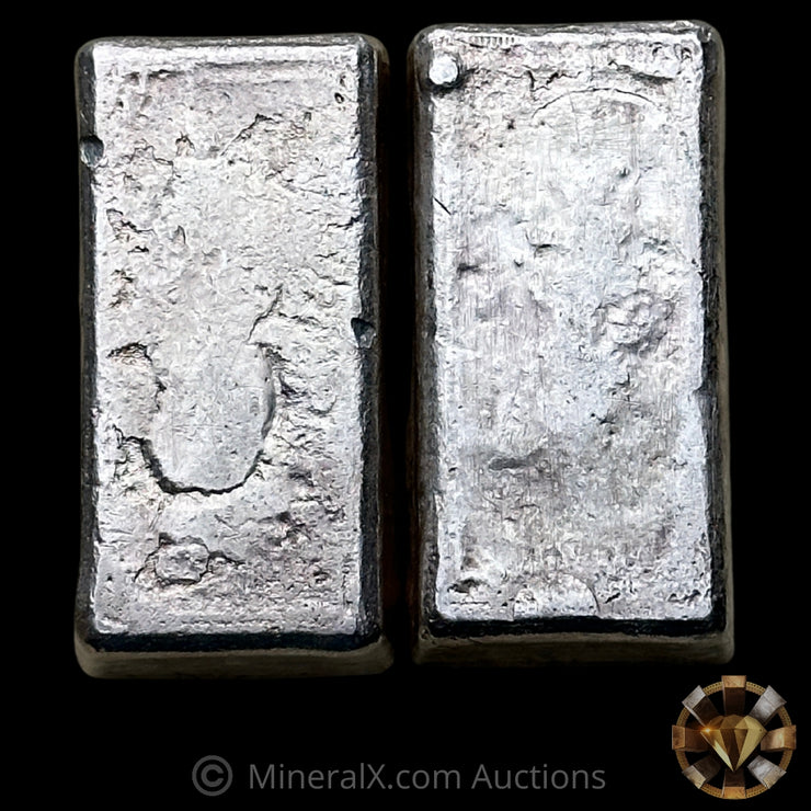 x2 10oz (21.32oz) 1981 Homestake Mining Company Sequential Serial Vintage Silver Bar Lot
