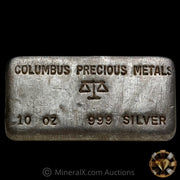 10oz Columbus Precious Metals Vintage Silver Bar