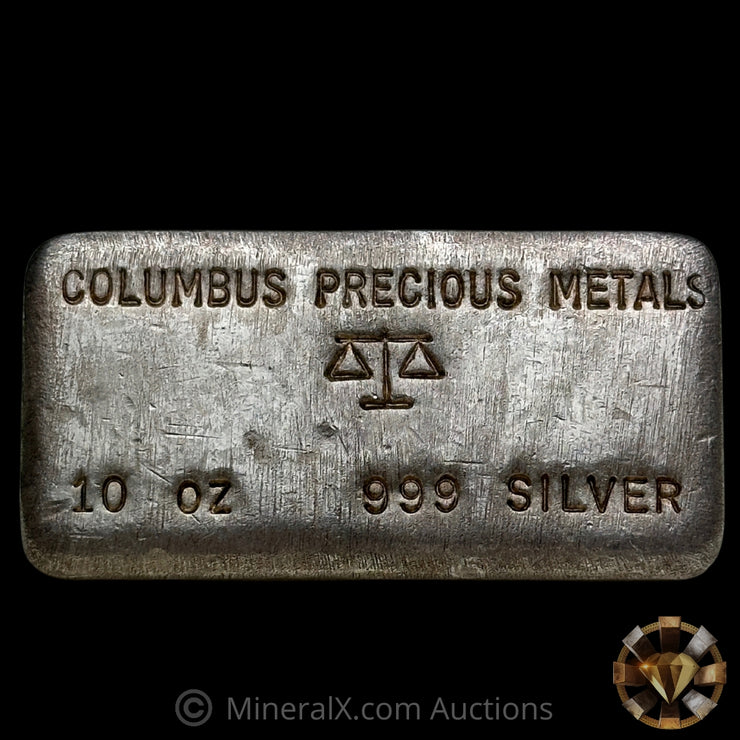 10oz Columbus Precious Metals Vintage Silver Bar