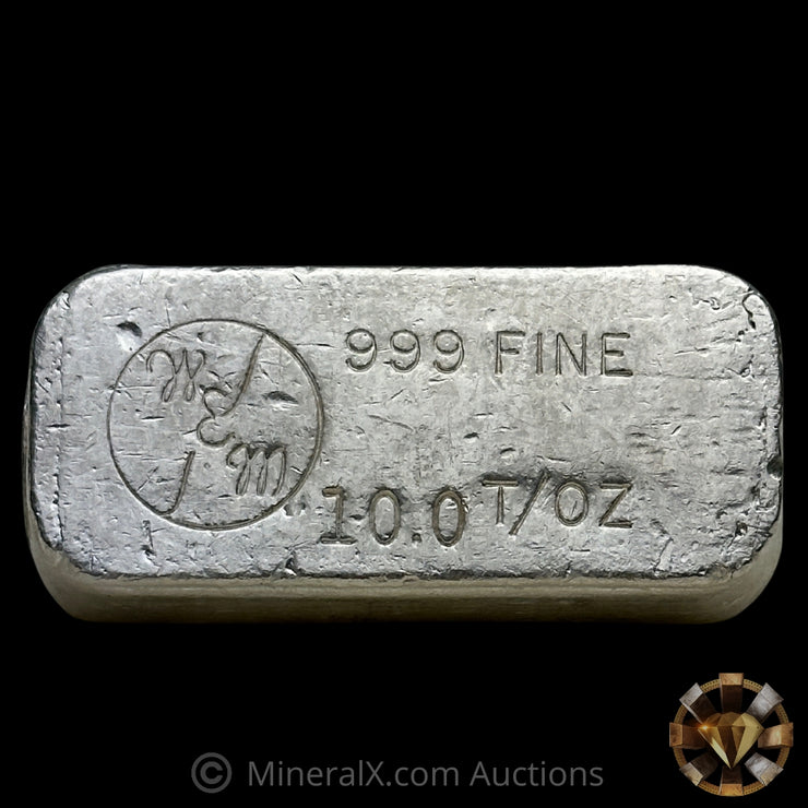 10oz WEM Wechsler Vintage Silver Bar