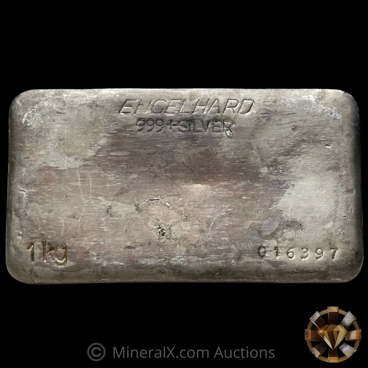 Kilo Engelhard Australia Vintage Silver Bar