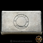 Kilo Engelhard Australia Reverse Stamp Vintage Silver Bar With Rare SILEC Counterstamp