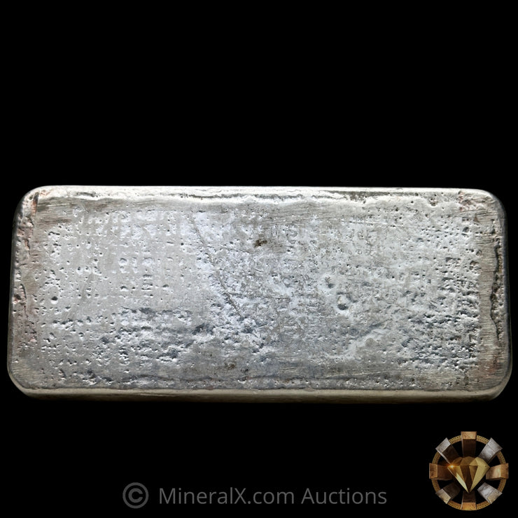 Kilo Engelhard London Vintage Silver Bar With Mocatta & Goldsmid Counterstamp