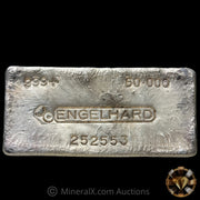 50oz Engelhard 6th Series Bull Logo Vintage Silver Bar