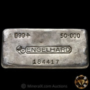 50oz Engelhard 6th Series Bull Logo Vintage Silver Bar