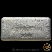 20oz Engelhard 3rd Series Bull Logo Left Side Serial Variety Vintage Silver Bar