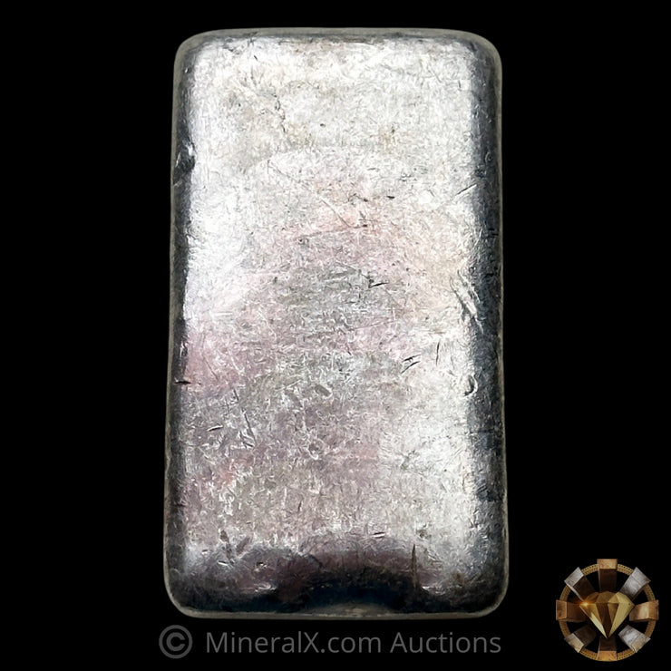 10oz JM Johnson Matthey Reverse Stamp Vintage Silver Bar