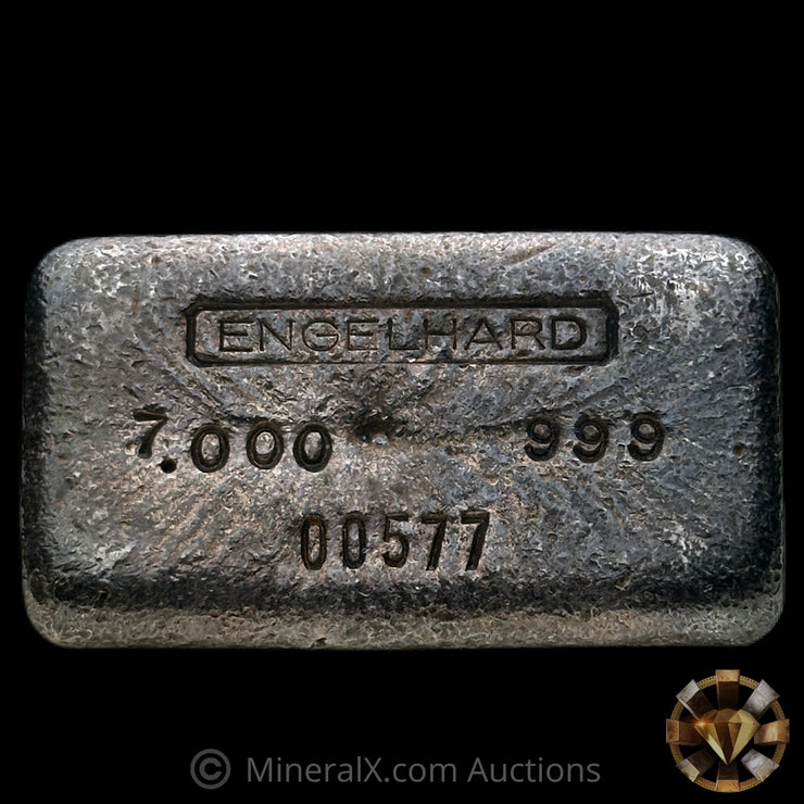7oz Engelhard 1st Series Top Hallmark Vintage Silver Bar