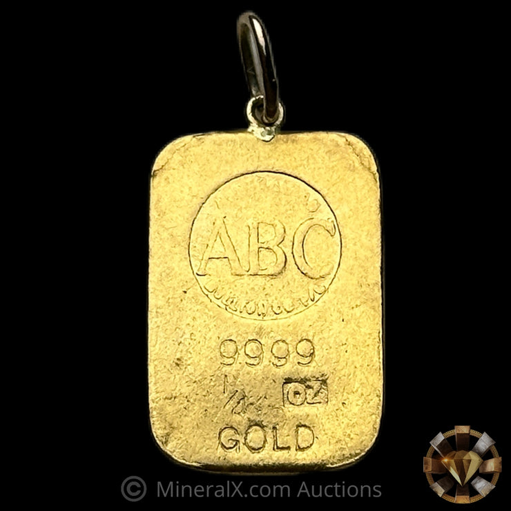 1/4oz ABC Australian Bullion Company Vintage Gold Pendant Bar