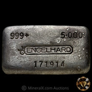 5oz Engelhard Rare 5th Series Bull Logo Vintage Silver Bar