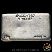Kilo Engelhard Australia Vintage Silver Bar With Low Serial