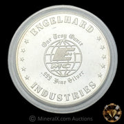 1oz Engelhard Industries Baker Service Club Service Award Bull Logo Vintage Silver Coin