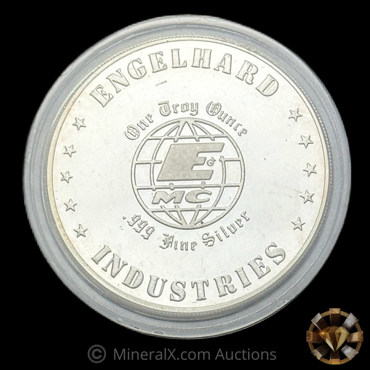 1oz Engelhard Industries Baker Service Club Service Award Bull Logo Vintage Silver Coin