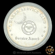 1oz Engelhard Industries Baker Service Club Service Award Bull Logo Vintage Silver Coin