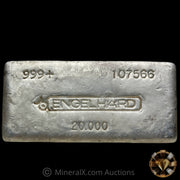 20oz Engelhard 4th Series Bull Logo Vintage Silver Bar
