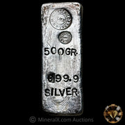 500g N.M. Rothschild & Sons RMR Vintage Silver Bar