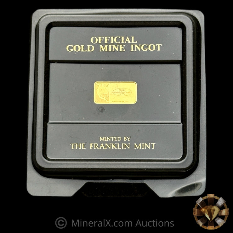 2.7g Homestake Mining Franklin Mint Vintage Gold Bar