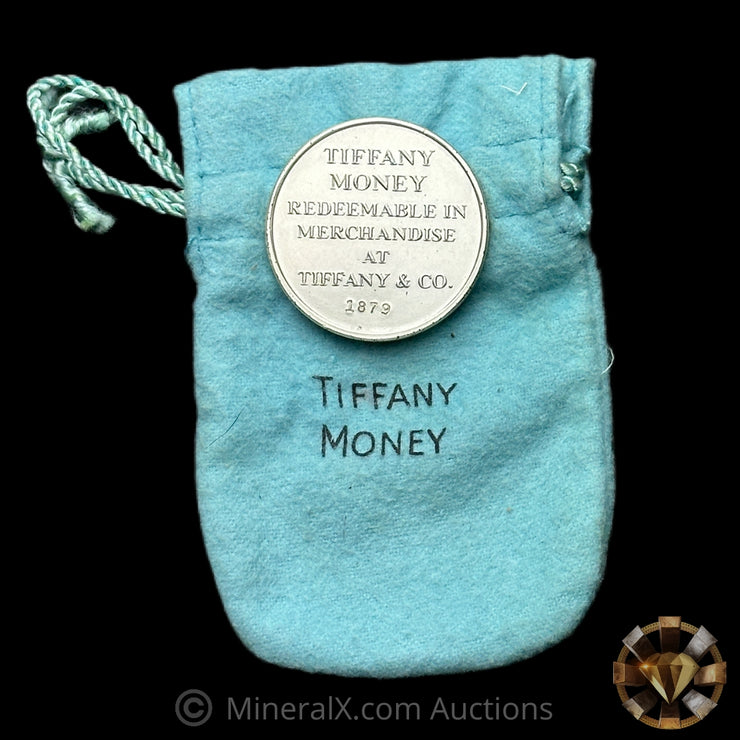 1oz Tiffany Money Sterling Silver Coin With Original Bag