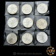 x9 1oz Mexican Libertad Silver Coin Lot (Mixed Dates)
