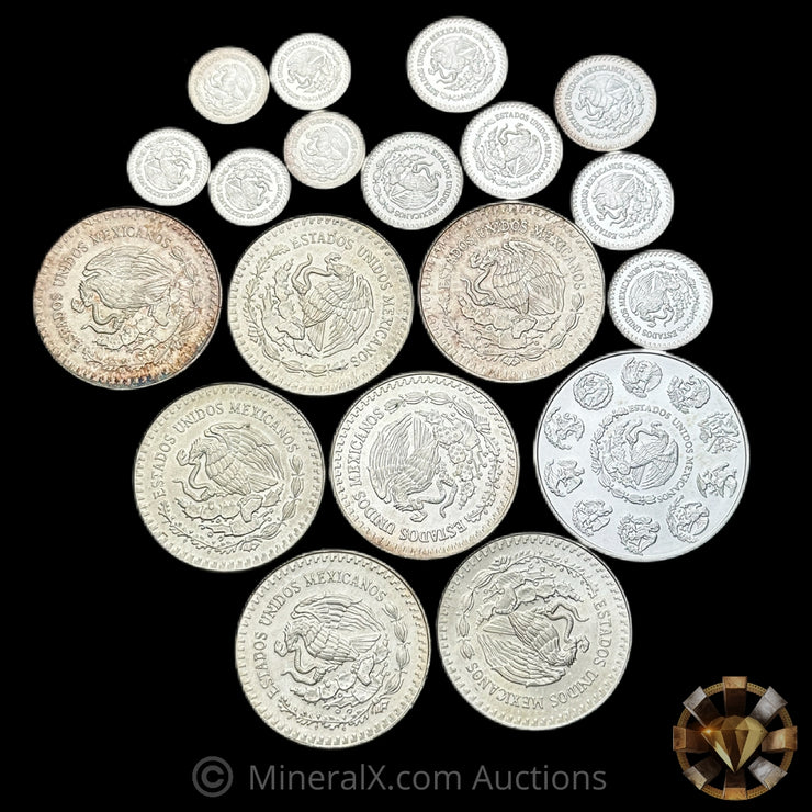 8.85oz Mexican Libertad Silver Coin Lot (Mixed Dates/Weights)