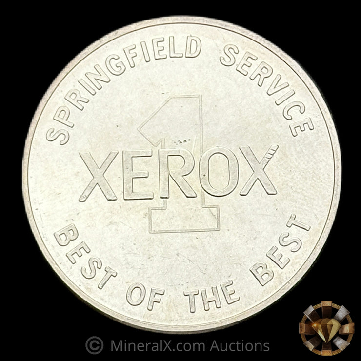 1oz Xerox Engelhard SpringField Service Best Of The Best Vintage Silver Coin