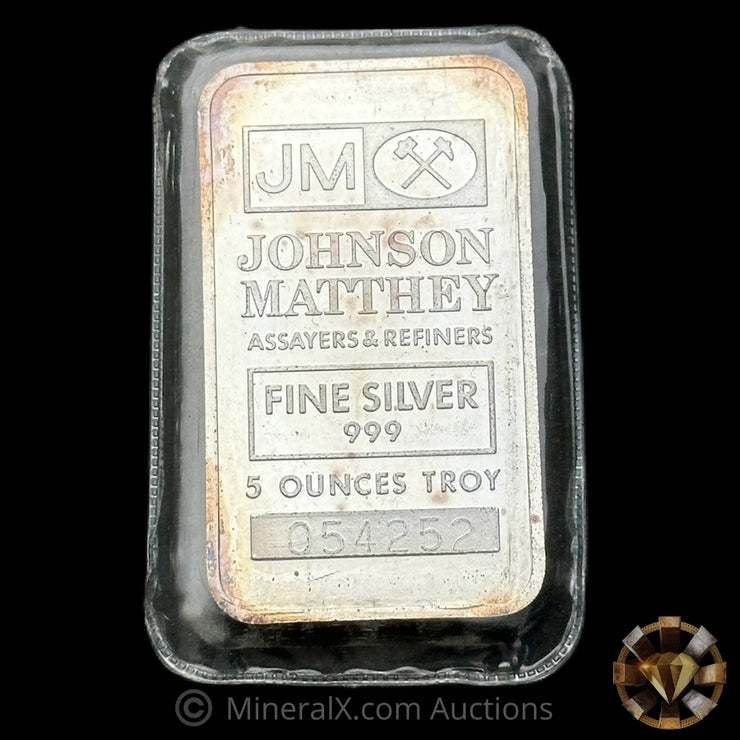 5oz JM Johnson Matthey Vintage Silver Bar
