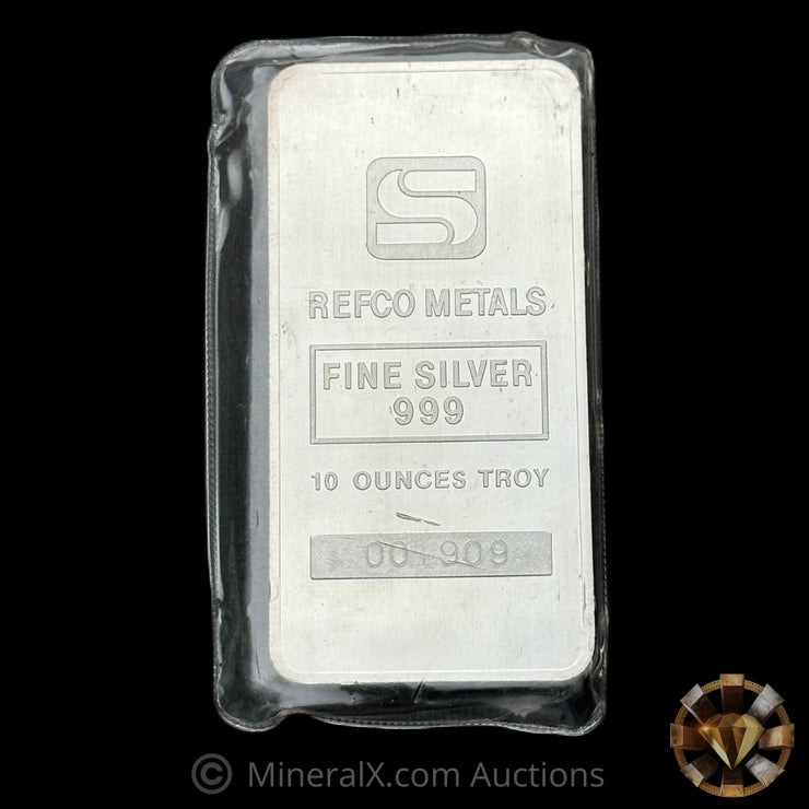 10oz Simmons Refco Vintage Silver Bar