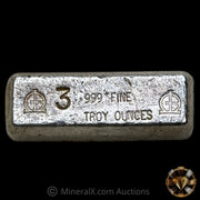 3oz Omega M & B Mining Small Hallmark Variety Vintage Silver Bar