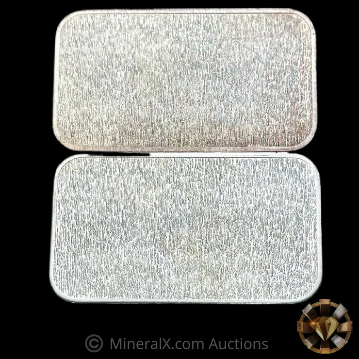 x2 1oz Engelhard PB Prefix Vintage Silver Bar Lot