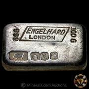 100g Engelhard London Vintage Silver Bar