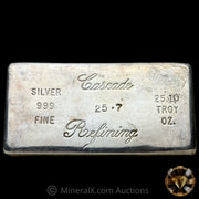 25.1oz Cascade Refining Vintage Silver Bar