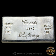 25.1oz Cascade Refining Vintage Silver Bar