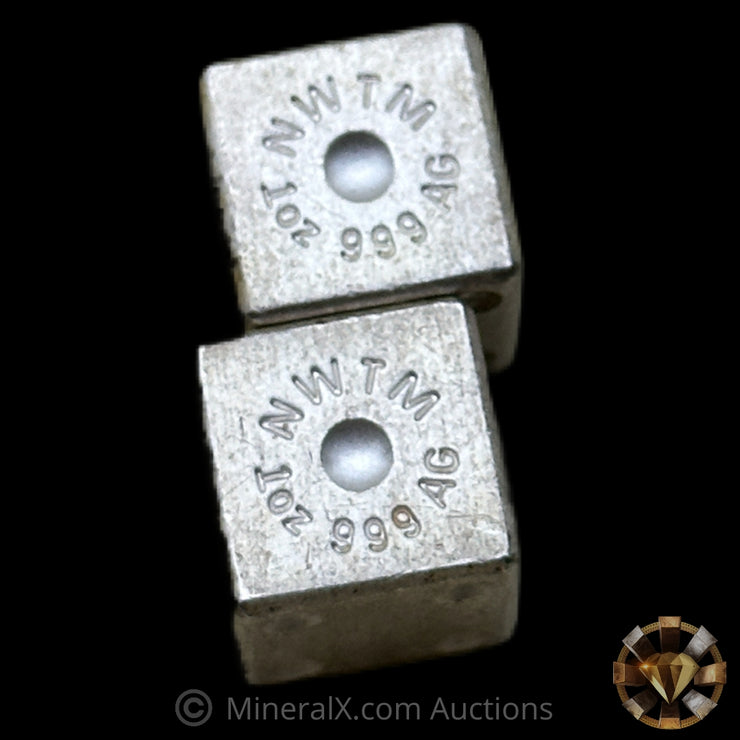 x2 1oz NWTM Silver Dice