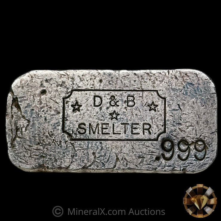 5oz D & B Smelter Vintage Silver Bar