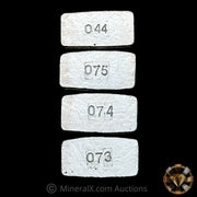 x4 1oz Rodebaugh Silver Bar Lot (With Serial)