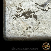 x2 100oz Class (110.37oz & 93.72oz) Authentic United States SF Assay Office At San Francisco Mint Vintage Silver Ingot Bar Lot (204.09oz Total)